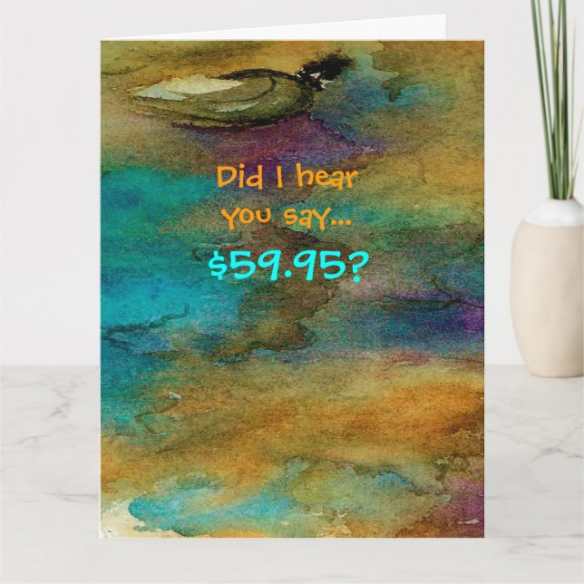 60º Cartão de Aniversário Humoroso (Frente)