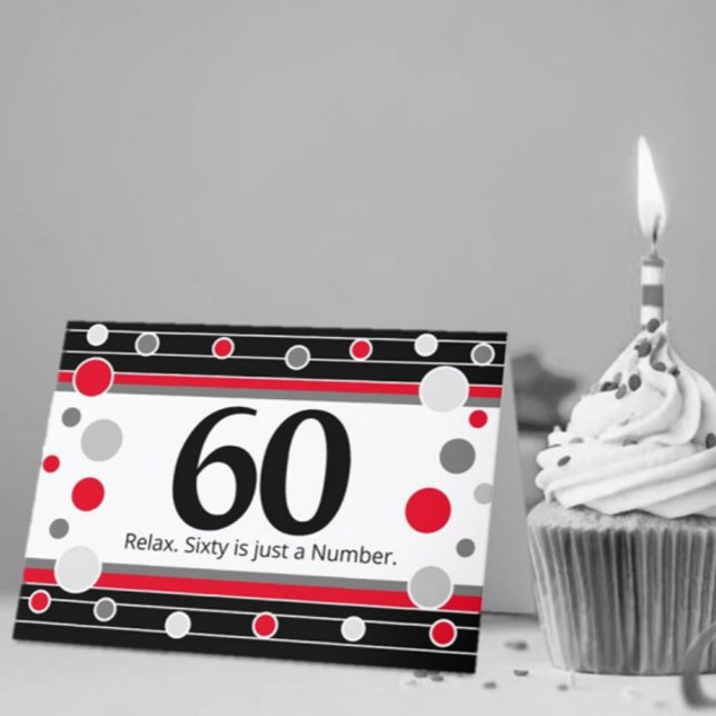 60º Cartão Humoroso de Aniversário! Cartão (Criador carregado)