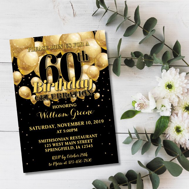 60º Convite de Aniversário, Convite de Aniversário (Criador carregado)