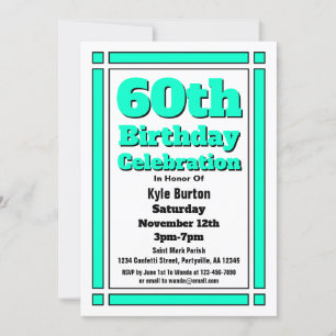 60º Convite de Aniversário do Teal