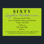 60º Convite de Aniversário para Surpresa<br><div class="desc">E MAIS...  Junte-se ao Zazzle. Obrigado por visitar Donna Gotlib. Por favor,  entre em contato comigo se precisar de ajuda com um modelo. Agradeço o seu negócio!</div>
