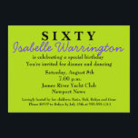 60º Convite de Aniversário para Surpresa<br><div class="desc">E MAIS...  Junte-se ao Zazzle. Obrigado por visitar Donna Gotlib. Por favor,  entre em contato comigo se precisar de ajuda com um modelo. Agradeço o seu negócio!</div>