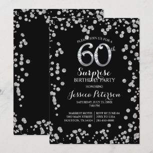 60º Convite de aniversário surpresa