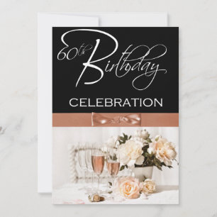 60º Convite Personalizado para Festas de aniversár