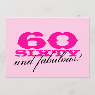 60º Convites de aniversário para mulheres