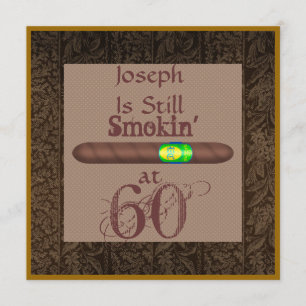 60. º aniversário - Convites para Charutos Perso