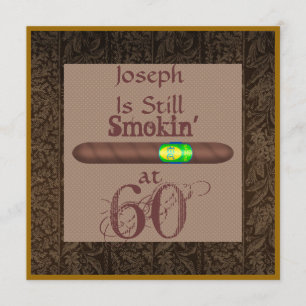 60. º aniversário - Convites para Charutos Persona