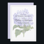60. º Aniversário Lavanda Hydrangea Convite<br><div class="desc">Celebre este dia especial com este belo convite de hipnésia de lavanda botânica.</div>