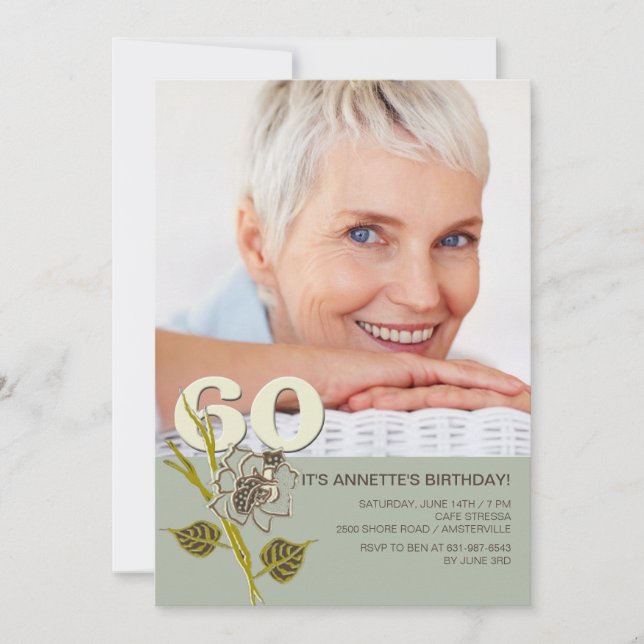 60.º Convite à Fotografia de Aniversário (Frente)