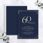 60 e Fabuloso Aniversário de Caligrafia Azul e Dou<br><div class="desc">É seu aniversário especial, e é hora de comemorar! Você quer jogar o melhor baluarte na cidade? Certifique-se de que começa com o mais alto estilo com este 60 e Fabuloso Convite à Foil de Aniversário Azul e Dourado Caligrafia. Certamente dará o tom para uma celebração glamourosa. Este belo convite...</div>