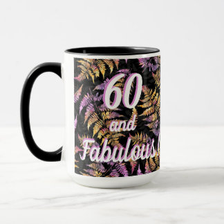 60 e Fabuloso! Ferns Brilhantes na Caneca Negra