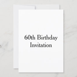 60.o Convite de Aniversário