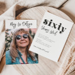60.o Convite de Aniversário | Foto 60º Aniversário<br><div class="desc">60º Convite Fotográfico de Aniversário Pronto para ser personalizado por você!</div>