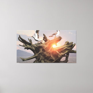 60" x 40" Canvas Art with "Driftwood" image