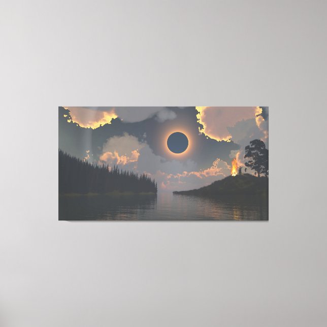 60" x 40" Canvas Art with "Eclipse" image (Frente)
