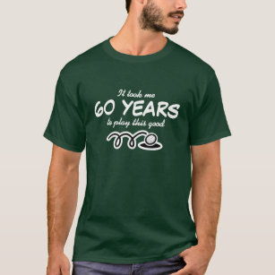60th Camisa do aniversário para a piada do golfe
