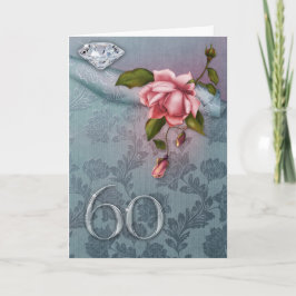 60th Cartão do aniversário de casamento