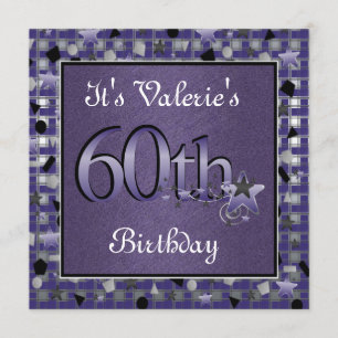 60th Convite de aniversário