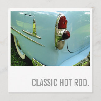 60th Convites do aniversário - hot rod clássico