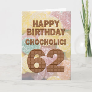 62º Cartão de aniversário Chocolólico