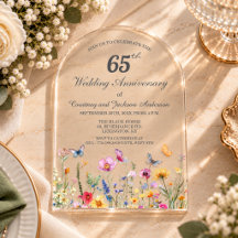 65º Aniversário de Casamento Safira Azul das Flore