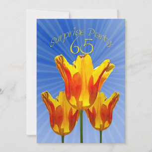 65º Convite de aniversário surpresa