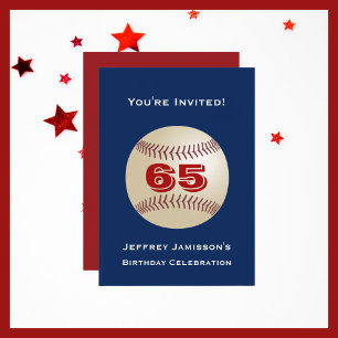 65.o Convite de aniversário Baseball