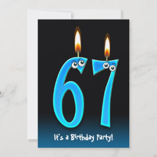 67º Convite para Festa de aniversário