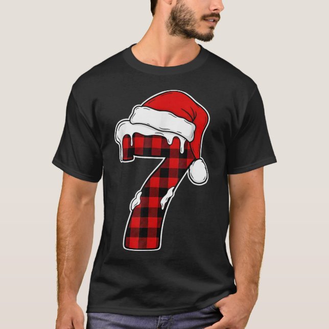 67 Camisa de Natal de Pijama Seis Sete Meme 7 Xadr (Frente)