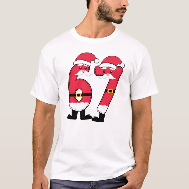67 Camisa de Natal Família Combinando Tshirt (Frente)