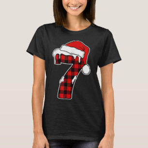 67 Camisa de Natal Seis Sete Meme 7 Xadrez Vermelh