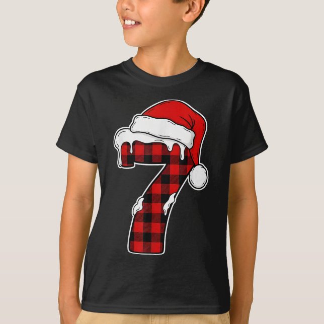 67 Camisa de Pijama de Natal Seis Sete Meme 7 Xadr (Frente)