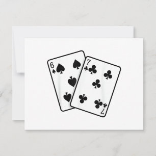 67 Cartas de Baralho Meme Divertido Seis Sete