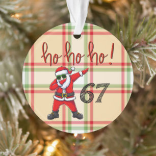 67 Enfeite de Natal do Papai Noel Dabbing