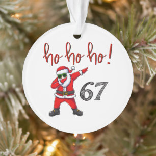 67 Enfeite de Natal do Papai Noel Dabbing