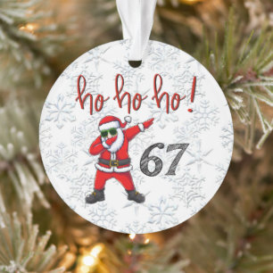 67 Enfeite de Natal do Papai Noel Dabbing 