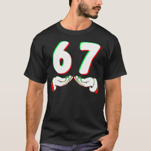 67 Meme Camiseta Divertida de Natal Six Seven para