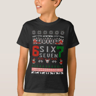 67 Meme Six Seven Natal Suéter Feio Para Crianças