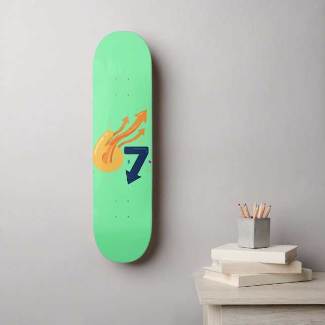 67 Meme Skateboard - Energia Cinética Minimalista (Arte de parede)