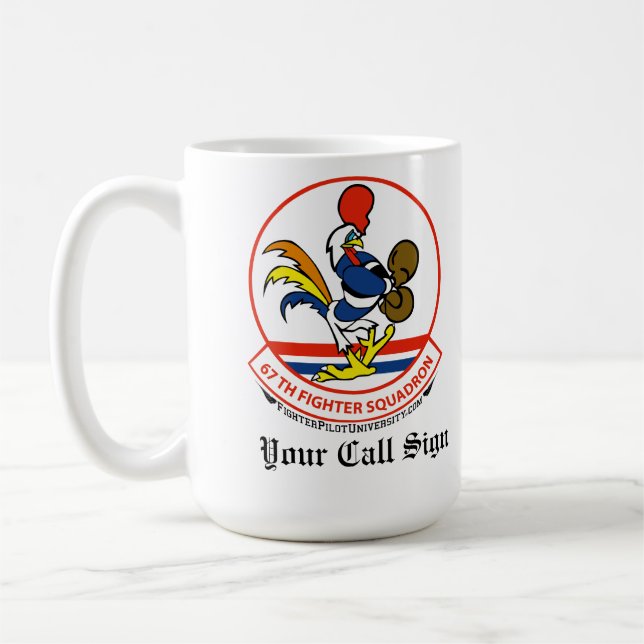 67 sinal feito sob encomenda da caneca de café (Esquerda)