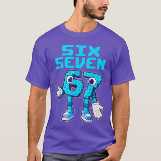 67 Six Seven 67 Camisa Divertida de Rotação Cerebr