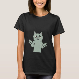 67 Six Seven 6-7 Gato Verde - Camisa Divertida de 