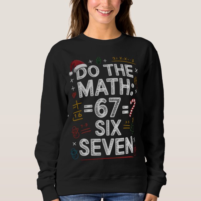 67 Six Seven Camisa de Matemática Divertida para F (Frente)