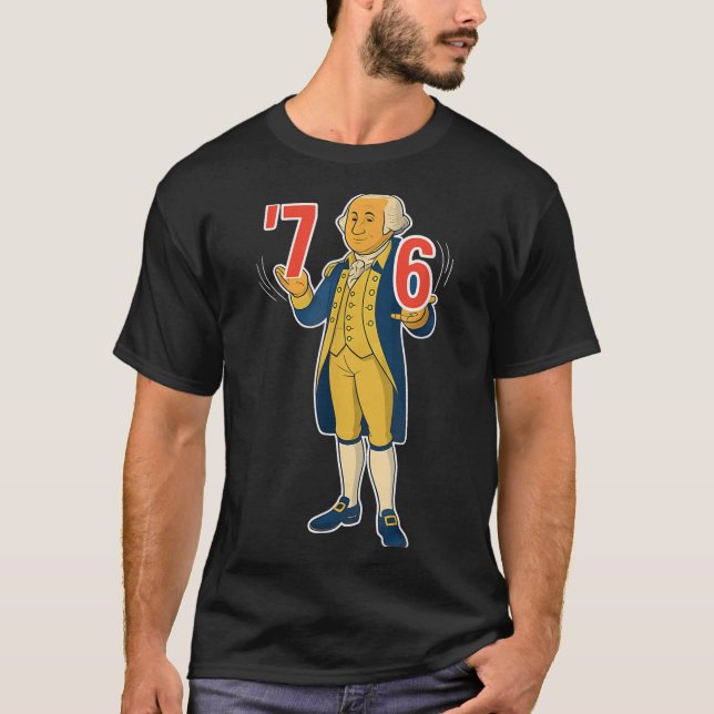 67 Six Seven Camiseta engraçada do meme de George  (Frente)