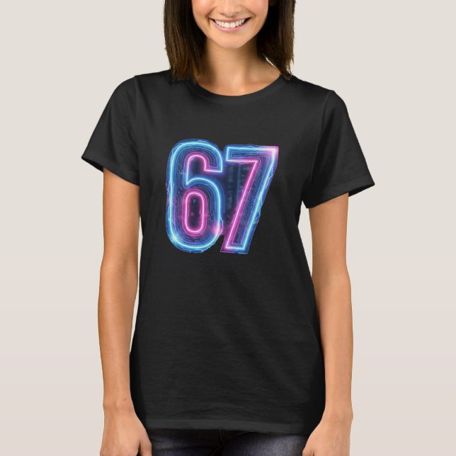 67 Streetwear Graphic T-Shirt Design (Frente)