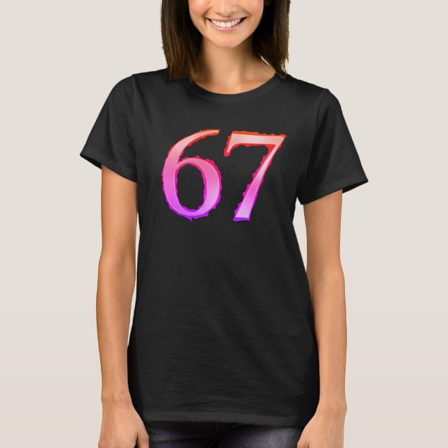 67 Streetwear Graphic T-Shirt Design (Frente)