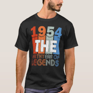 69º Nascer De Camisa De Aniversário Em 1954 Mulher