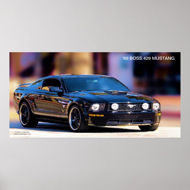 "69 BOSS 429 MUSTANG POSTER (Frente)