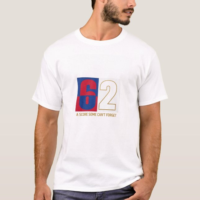 6-2 Unforgettable Score T-Shirt | Minimal Football (Frente)