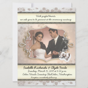 6.5x8.75" Convite de Casamento com Foto Elegante V